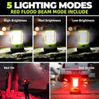 Camping Lantern 3000LM, LED Lanterns for Power Outages with 4400mAh Phone Charger, Impact-Resistant Rechargeable Lantern, 5 Light Modes Waterproof Lantern for Hurricane Emergency