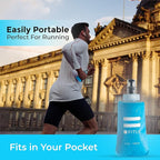 Soft Flask - Shrink As You Drink Soft Water Bottle for Hydration Pack - Folding Water Bottle Ideal for Running, Hiking, Cycling, Climbing & Rigorous Activity