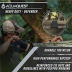 AquaQuest Defender Tarp – Heavy-Duty Waterproof (20,000 mm) Seam-Taped Rain Fly for Camping, Bushcraft & Survival