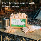 Mini Firewood with 8PCS Fire Starters 3.5'' Lengths Pine Kiln Dried Firewood Great Solo Stove Accessories Tool Prefect for Solo Stove Mesa, Tabletop Fire Pit, Solo Stove Mesa Sticks Wood