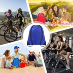 Grneric Drawstring Bags Bulk 14 Pcs Drawstring Backpack Bulk Cinch Bag Sackpack for Men Women Gym (Navy Blue)