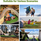 OGERY Sleeping Pad for Camping, 6" Extra-Thick Reinforced Camping Sleeping Pad with Pillows & Built-in Foot Pump, Ultralight Self Inflating Air Mattress Mat for Tent Hiking Essentials Gear