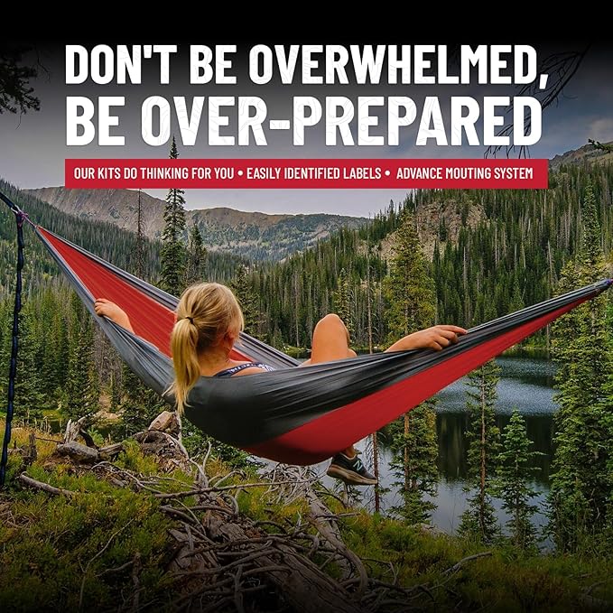 Surviveware 119 Pcs Comprehensive Premium Survival First Aid Kit - Medical Emergency Kit for Travel Camping Gear, Home Essentials & Outdoor Emergencies - HSA & FSA Eligible Survival Kit