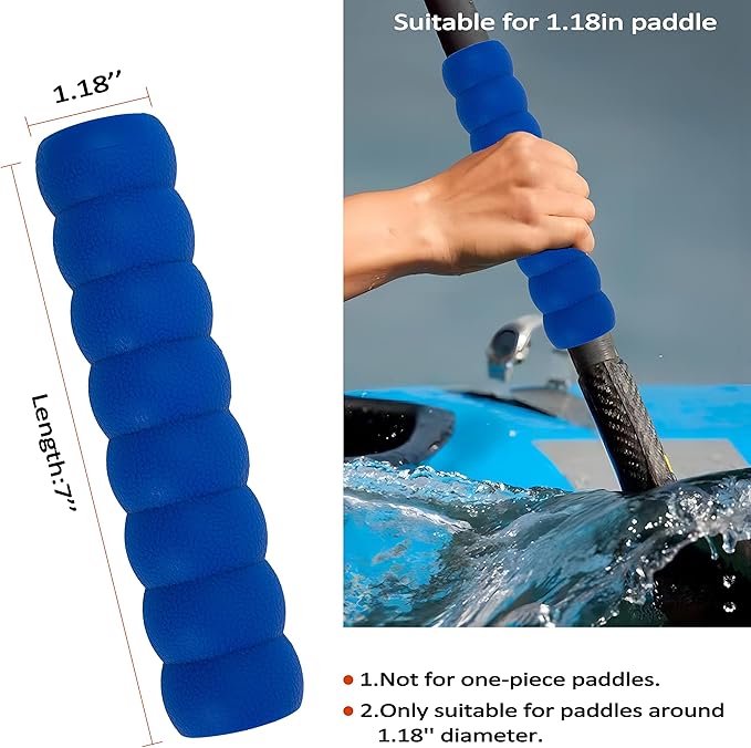 Kayak-Paddle-Grips-2-Pack - No-Slip Oar-Grip for Take-Apart Paddles,Blister Prevention Kayaking Accessories(Diameter 30mm/1.18 inches)