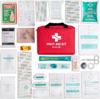 Protect Life Business First Aid Kit, Emergency First Aid Kit for Office Setting, Medical Kit Supplies, First Aid Kits for Businesses, School & Commercial Use - 200 Pieces