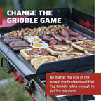 Camp Chef Professional Fry Griddle, 3 Burner Griddle, Cooking Dimensions: 16 in. x 38 in