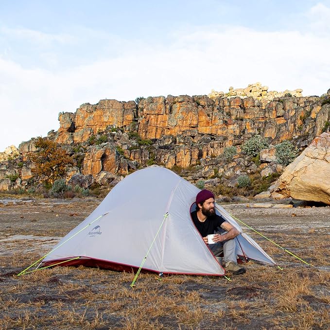 Naturehike Cloud-Up 2 Person Tent Lightweight Backpacking Tent with Footprint - Free Standing Ultralight Camping Hiking Backpack Tents Two Person Tent