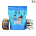 Stella Blue Cold Brew Coffee Packets, Big Cat Blend, Medium Roast Ground Coffee, Caramel, Hazelnut, and Sweet Fruity Finish, 100% Arabica, 6 Brew Packets, Makes 24 Bold Cups