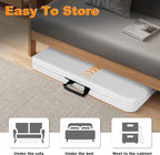 6ft Folding Table, Portable Heavy Duty Plastic Fold-in-Half Utility Table for Indoor/Outdoor Use, Dining, Camping, Picnic, Party, White