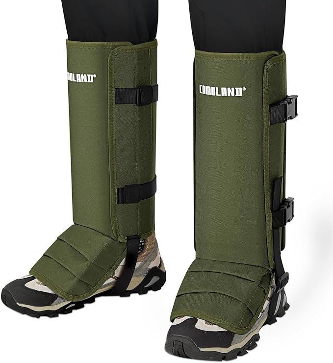 CAMULAND Snake Gaiters for Men & Women, Durable Waterproof Snake Guards for Lower Leg Protection