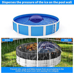 3 Pack Pool Pillow for for Above Ground Pools, 4x4 Ft Pool Air Pillow for Closing Winter Pool Winterizing Kit for Ground Pool, 0.5mm PVC Material, 2X 16.5Ft Rope (Blue)