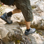 SHULOOK Men's Waterproof Hiking Shoes Lightweight Anti Slip Outdoor Ankle Boots Breathable Hike Trekking Trails Shoe