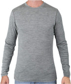 MERIWOOL Mens Base Layer - 100% Merino Wool Midweight Long Sleeve Thermal Shirt