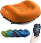 TREKOLOGY Ultralight Inflatable Camping Travel Pillow - ALUFT 2.0 Compressible, Compact, Comfortable, Ergonomic Inflating Pillows for Neck & Lumbar Support While Camp, Hiking, Backpacking