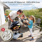 12pcs Unbreakable Camping Dinner Set, 4 Person Set, Reusable, Microwave & Dishwasher Safe, Modern Durability, White, Gray, Dark Gray, Black