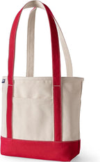 Lands' End Open Top Canvas Tote Bag