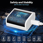 iPhone 17 16 Pro Charger Fast Charging,2Pack 20W Quick USB C Charger Block Type C Chargers Fast Charging,6FT USBC Charging Cable Cord for iPhone 17 Pro/17 ProMax/17 Air/16/16 ProMax/16e/15 Pro/15 Plus