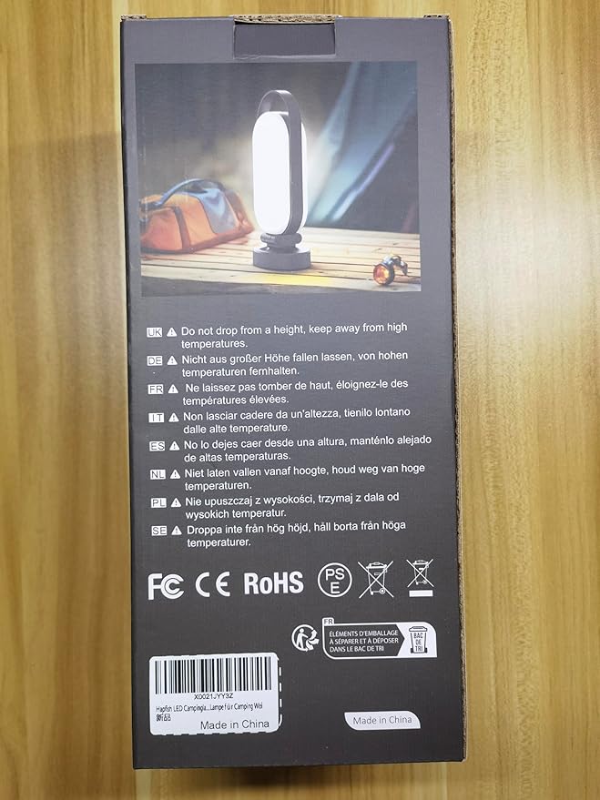 Hapfish Rechargeable Solar Camping Lantern, 5000mAh Battery Powered LED Lights, Dimmable Foldable Waterproof Camping Essentials, Lamp for Power Outages, Camping Gear, Hurricane, Emergency, Indoor