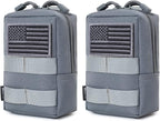 2 Pack Molle Pouches - Tactical Compact Water-Resistant EDC Pouch