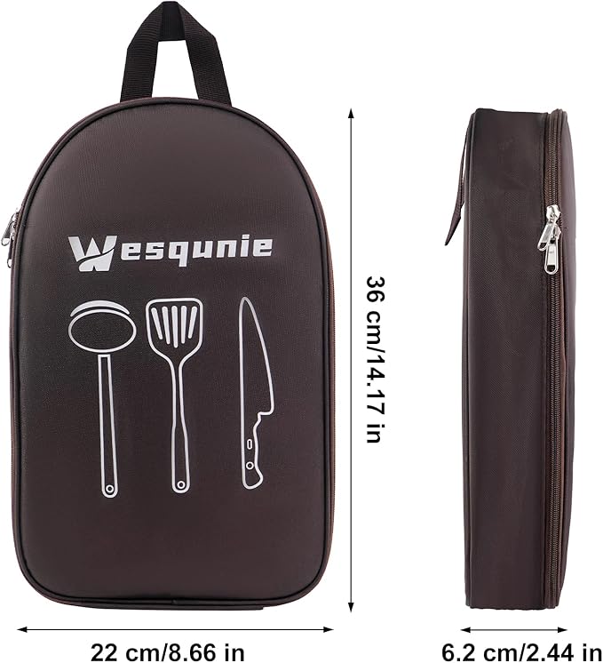 Camp Kitchen Organizer, Multi-Pocket Camping Cooking Utensils Bag, Waterproof Portable Storage for BBQ Outdoor Cooking Essentials