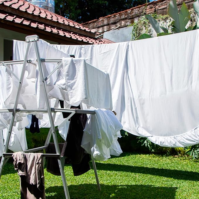 uxcell Portable Clothesline, 26.24ft Nylon Windproof Non-Slip Washing Line Rope for Courtyard Outdoor Travel Camping Laundry Drying, Pink
