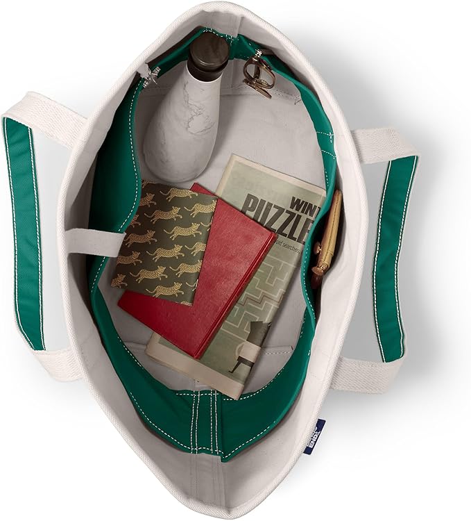 Lands' End Open Top Canvas Tote Bag