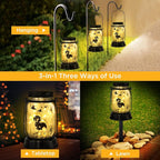 kyoryuger Dachshund Dog Solar Lanterns, Gifts for Women/Men, Weiner Dog Mom Gifts, Unique Birthday Gifts for Dachshund Lover, Garden Decoration Outside for Yard, Patio,Backyard,Porch