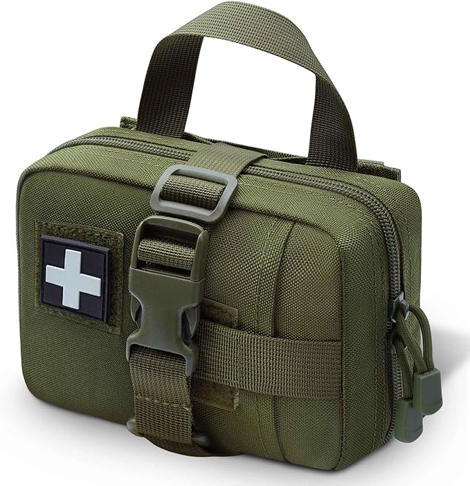 Upgrade Molle Rip Away Ifak Pouch, Tactical Small Belt First Aid Pouch Medical Utility EMT Pouch Only