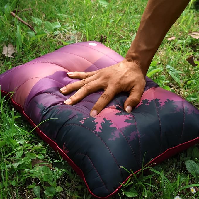 Camping Pillow,Supportive Compressible Travel Pillow Large Size Lightweight Camp Pillow with Storage Bag for Camping,Hiking,Backpacking,Airplane