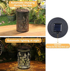 Butterfly Solar Lanterns Outdoor Waterproof, Metal Hanging Lantern for Yard, Patio, Backyard, Porch – Birthday Gifts for Women, Mom, Grandma, Butterfly Garden Decor for Lawn, Pathway, Landscape