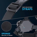 AMAKER LED Rechargeable Headlamp, High Lumens Super Bright with 5 Modes & IPX7 Level Waterproof USB Rechargeable Zoom Headlamp, 90° Adjustable for Outdoor Camping, Running, Cycling, Climbing