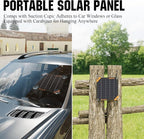 SUNAPEX 5W 12V Solar Panel Battery Charger Maintainer, Portable Waterproof Solar Trickle Charger with Built-in Charge Controller, Cig Plug, Alligator Clips, O-Rings for Car, Truck,Tractor, Boat, etc