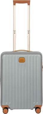 Bric's Capri 2.0 21-Inch Spinner - Luxury Carry On Luggage With Spinner Wheels - Lightweight Suitcases with Wheels Made From Durable Polycarbonate - Silver Shine