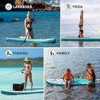 Quashley Inflatable Stand Up Paddle Board,10-11ft Inflatable Paddleboards 32/34 Inch Wide,All Around SUP for Beginners with Lightweight Paddle,Hand Pump,Backpack,Leash,Durable & Portable iSUP Board
