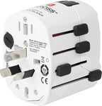 Skross Pro-World & USB Travel Adaptor, White