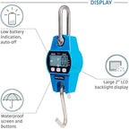 Digital Hanging Scale 660 LB 300 KG - Professional Heavy Duty Waterproof Fish Scale - Portable Durable Crane Scale for Luggage Weight Suitcase Hunting Farm Bike Bow Fish Weight Fishing Scale