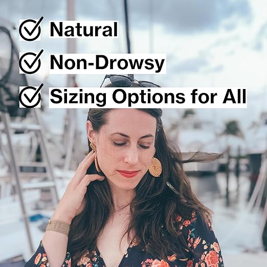 Blisslets Acupressure Relief Band - Ana Duo (Medium) - Motion Sickness Bands and Nausea Relief for Pregnant Women | Travel, Pregnancy, Cruise
