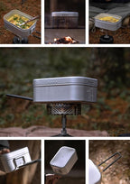 CAMPINGMOON Mess Tin 1.3L Aluminium Camping Cookware Extreme Thick S-2013