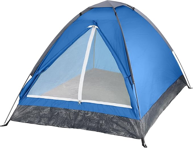 2 Person Camping Tent with Rain Fly and Carrying Bag – Lightweight Outdoor Pop Up Tents for Camping Essentials, Music Festivals, Backpacking, Hiking, or Beach Shelter by Wakeman Outdoors