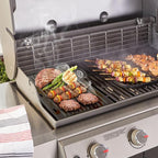 Onlyfire Universal Cast Iron Griddle, Reversible Cooking Griddle for Gas/Charcoal Grills, 17.3" x 9.6"