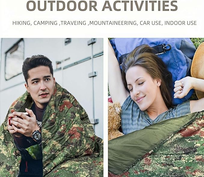 Sleeping Bags for Adults，Lightweight Waterproof Compact Sleeping Bag with Stuff Sack for Warm Camping Cold Hiking Traveling Outdoor Activities