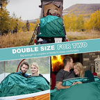 AGEMORE Sleeping Bag for Adults, Single and Double Size, Lightweight Waterproof XXL Sleeping Bag for Adults Kids Couples Camping Hiking Backpacking Or Traveling, Warm & Cold Weather
