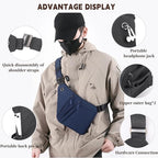 Crossbody Travel Bags for Women, New Theft Proof Safe Slim Sling Travel Purses, Personal Flex Shoulder Bag for Men Women