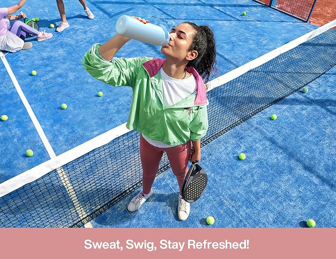 POWCAN 32 oz Insulated Water Bottle with 2-in-1 Straw and Spout Lid, Keep Cold 24H, Leak-Proof, BPA-Free, Double Wall Stainless Steel Water Bottle for Sports, Gym, Travel, Gift, Home (Rosy Bouquet)