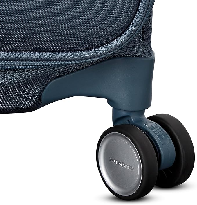 Samsonite UpLIFT Lightweight Medium Checked Softside Luggage with Spinner Wheels - Expandable - Airline-Approved, Polyester Soft Suitcase for Ultra Light Travel - Black