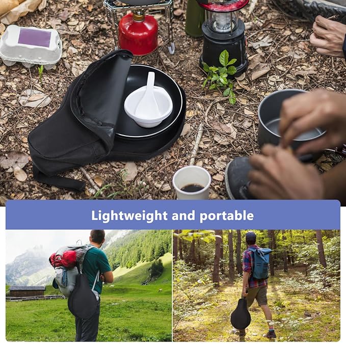 Hemoton Cast Iron Skillet Bag Heavy Duty Chef Bag Outdoor Camping Cookware Storage Organizers Multi- Cooking Utensils Container