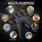 Multitool, 25-in-1 Spring Loaded Pliers Multi Tool, Each Tools with Safety Lock-Stainless Steel Multi-Tool, Propylene Sheath, Survival Gear for Camping, Hiking, Multi Plier, Pocket Knife