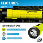 Nightstick XPP-5422GXL Intrinsically Safe Flashlight w/Green Laser - 3 AA (not Included) - Green - UL913