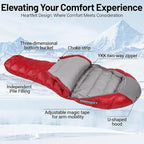 Himalaya 0 Degree Sleeping Bag for Adult Ultralight Down, -20°F-40°F, Cold Weather, Autumn & Winter, Hiking Backpacking Sleeping Bags