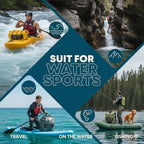 Earth Pak Waterproof Duffel Bag - Heavy Duty Motorcycle Dry Bag with Large Storage Space Perfect for Traveling, Camping, Kayaking, Fishing & Canoeing Bag 50L/70L/90L/120L Sizes